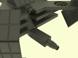 Cosmos space station Modello 3D