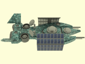Es - 300 spaceship 3D Модель