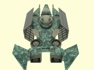 Es - 300 spaceship 3D Модель
