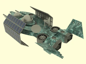 Es - 300 spaceship 3D Model