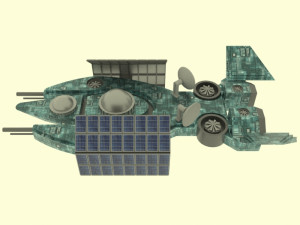 Es - 300 spaceship 3D Модель