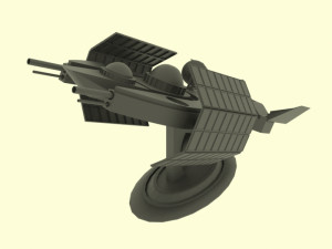Es - 300 spaceship 3D Модель