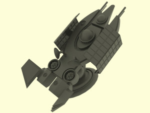 Es - 300 spaceship 3D Модель