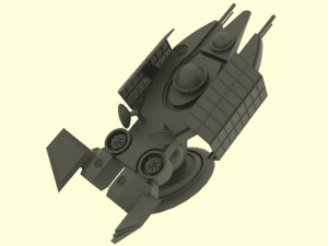 Es - 300 spaceship 3D Модель