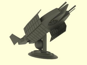 Es - 300 spaceship 3D Модель