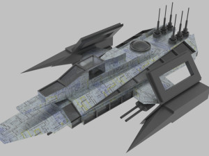 Es - 500 spaceship 3D Model