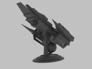 Es - 500 spaceship Model 3D