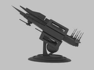 Es - 500 spaceship Model 3D