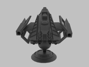 Es - 500 spaceship Model 3D