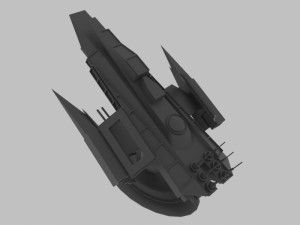 Es - 500 spaceship Model 3D
