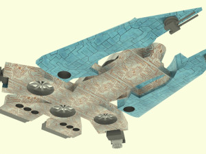 Es - 800 spaceship 3D 模型