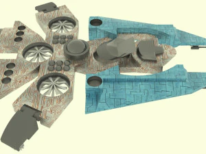 Es - 800 spaceship 3D Model