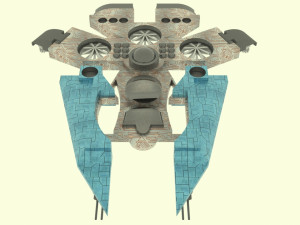 Es - 800 spaceship 3D 模型