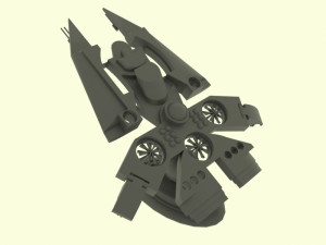 Es - 800 spaceship 3D 模型
