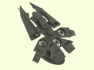 Es - 800 spaceship 3D Model
