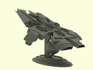 Es - 800 spaceship 3D 模型