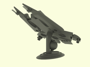 Es - 800 spaceship 3D 模型