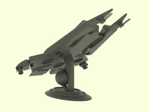Es - 800 spaceship 3D 模型