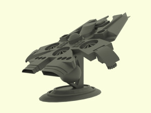 Es - 800 spaceship 3D 模型