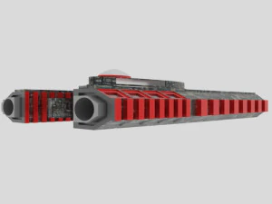 Es-1000 spaceship 3D Model