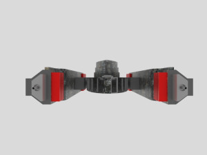 Es-1000 spaceship Modelo 3D