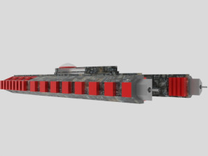 Es-1000 spaceship Modelo 3D