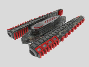 Es-1000 spaceship Modelo 3D