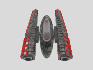 Es-1000 spaceship Modelo 3D
