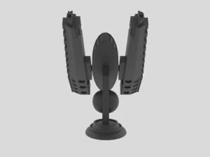 Es-1000 spaceship 3D Model