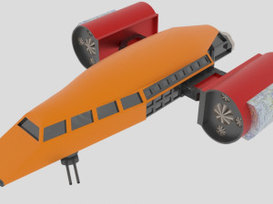 Jupiter - 300 spaceship 3D Model