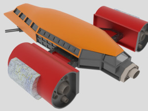 Jupiter - 300 spaceship 3D Модель