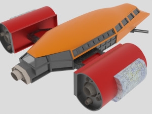 Jupiter - 300 spaceship 3D Модель