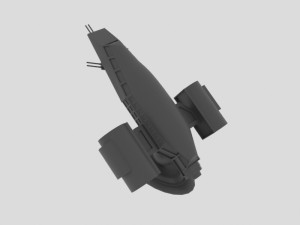 Jupiter - 300 spaceship 3D Модель