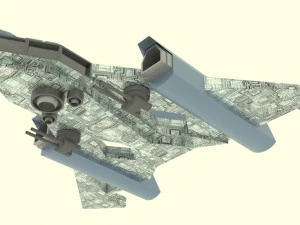 Jupiter - 500 spaceship 3D Model