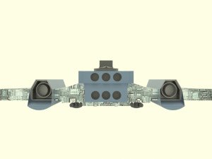 Jupiter - 500 spaceship 3D 模型