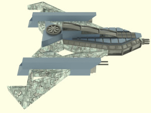 Jupiter - 500 spaceship 3D Model