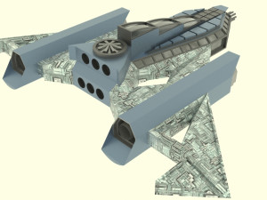 Jupiter - 500 spaceship 3D 模型
