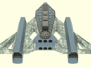 Jupiter - 500 spaceship 3D 模型