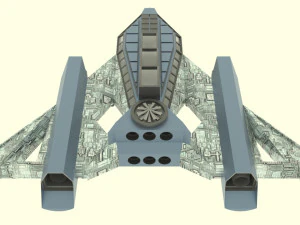 Jupiter - 500 spaceship 3D Model