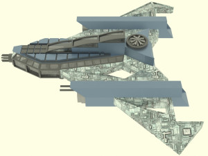 Jupiter - 500 spaceship 3D 模型