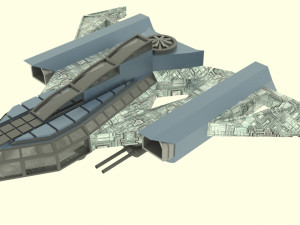 Jupiter - 500 spaceship 3D 模型