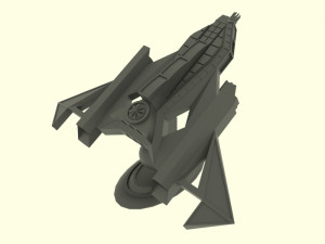 Jupiter - 500 spaceship 3D 模型