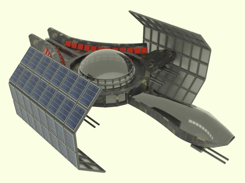 Jupiter - 800 spaceship 3D Model .c4d .max .obj .3ds .fbx .stl .blend 