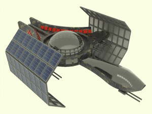 Jupiter - 800 spaceship 3D Model