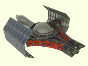Jupiter - 800 spaceship Model 3D