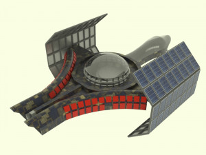 Jupiter - 800 spaceship Model 3D