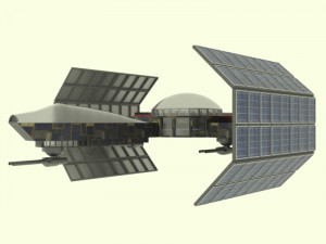 Jupiter - 800 spaceship Model 3D