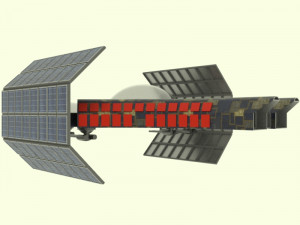Jupiter - 800 spaceship Model 3D