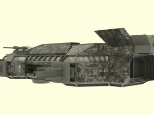 Mars - a300 spaceship Modèle 3D