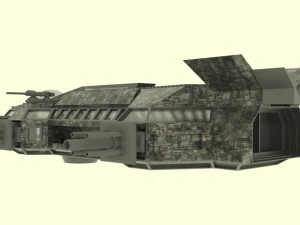Mars - a300 spaceship 3D Model